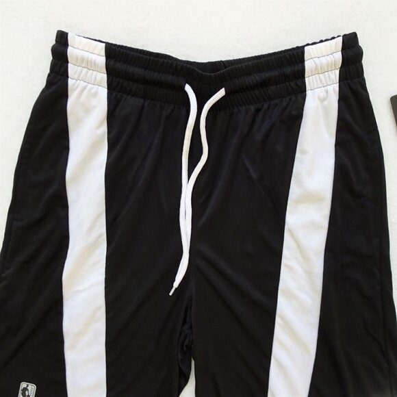 NBA Athletic Shorts Men's Size M Black Elastic Waist - Picture 2 of 6